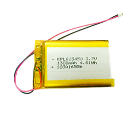 3.7V KPL623450-1300mah